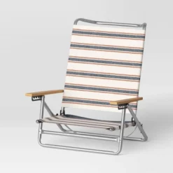 5 Position Beach Chair With Aluminum Frame & Wood Arms - Threshold™ 7 5 Position Beach Chair With Aluminum Frame & Wood Arms - Threshold™ -WarmWhisper Store GUEST d2e94553 3e7d 44b8 b63a 18242f0ec942