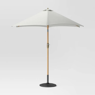 9'x9' Market Patio Umbrella - Light Wood Pole - Threshold™ 9'x9' Market Patio Umbrella - Light Wood Pole - Threshold™ -WarmWhisper Store GUEST d4427da4 9c2a 44bc 98d3 b83d00a8e056