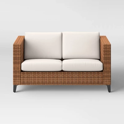 Brookfield Steel Wicker Loveseat - Light Brown - Threshold™ Brookfield Steel Wicker Loveseat - Light Brown - Threshold™ -WarmWhisper Store GUEST d47bcc3b 79c3 4937 a78e 1688654a8fe3