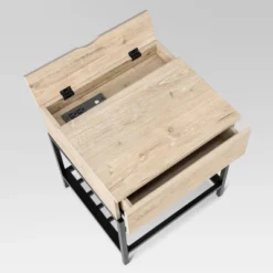 Loring End Table With Charging Station - Threshold™ -WarmWhisper Store GUEST d4b23323 607f 4bd3 9988 eaac3936810f