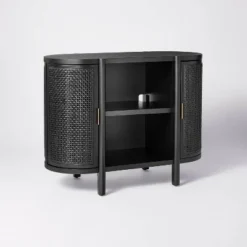 Portola Hills Caned Door Console With Shelves - Threshold™ Designed With Studio McGee -WarmWhisper Store GUEST d8a3124a 3a6a 4b28 8cc4 73d0035a42d8