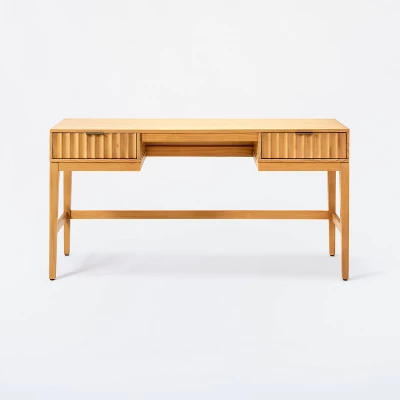 Thousand Oaks Wood Scalloped Desk - Threshold™ designed with Studio McGee Thousand Oaks Wood Scalloped Desk - Threshold™ Designed With Studio McGee -WarmWhisper Store GUEST da78bc7f 6c8b 48a1 90ab 59e3bfe885ca