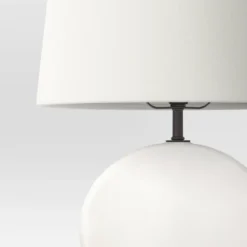 Ceramic Geo Table Lamp With Tapered Shade Off-White (Includes LED Light Bulb) - Threshold™ 2 Ceramic Geo Table Lamp With Tapered Shade Off-White (Includes LED Light Bulb) - Threshold™ -WarmWhisper Store GUEST db01ca4d 39d4 4f80 8d51 0a3bcd12b89f