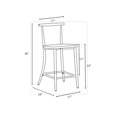 Northwood Metal Cafe Counter Height Barstool Black - Threshold™ designed with Studio McGee Northwood Metal Cafe Counter Height Barstool Black - Threshold™ Designed With Studio McGee -WarmWhisper Store GUEST dbc471ce 4a28 4e07 a378 1926dd1eb1be