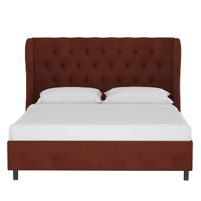 Wingback Platform Bed Velvet - Skyline Furniture Wingback Platform Bed Velvet - Skyline Furniture -WarmWhisper Store GUEST dbc99e2b e313 487b b4bd b359c1b50980