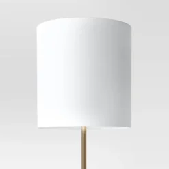 Modern Floor Lamp With Table Brass - Threshold™ -WarmWhisper Store GUEST de464318 84b3 4d1f a4b2 d32be74cbf6a