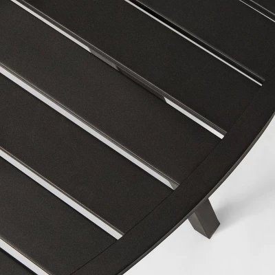 Fairmont 4-Person Round Patio Dining Table Black - Threshold™ Fairmont 4-Person Round Patio Dining Table Black - Threshold™ -WarmWhisper Store GUEST de8cf5a5 26a2 4eba 9d7b e353f05fe674