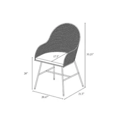 Landis Woven Backed Dining Chair With Cushion Natural - Threshold™ -WarmWhisper Store GUEST df94fefc 27db 465a bf7c cdcc6a70828f