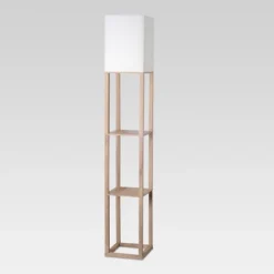 Alabaster Shelf Floor Lamp Light Brown - Threshold™ -WarmWhisper Store GUEST df99c542 8aed 4400 b673 647729a83bd4