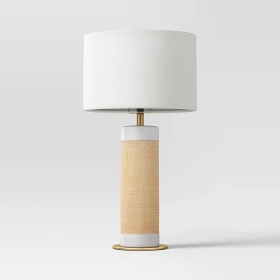 Ceramic Table Lamp with Natural Wrap White - Threshold™ Ceramic Table Lamp With Natural Wrap White - Threshold™ -WarmWhisper Store GUEST e01250f9 e0e6 4ca1 99cd e9e54fdd259d