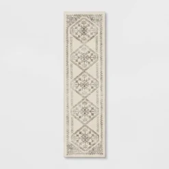 Distressed Persian Accent Rug Cream - Threshold™ -WarmWhisper Store GUEST e01f9f04 b247 4203 b936 98f0657944b3