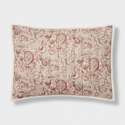 Voile Paisley Printed Quilt Sham Cream - Threshold™ Voile Paisley Printed Quilt Sham Cream - Threshold™ -WarmWhisper Store GUEST e0f4f329 7b2b 4e95 8132 3a5419a69f2c