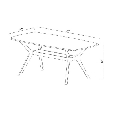72" Emmond Mid-Century Modern Dining Table White/Brown - Threshold™ 72" Emmond Mid-Century Modern Dining Table White/Brown - Threshold™ -WarmWhisper Store GUEST e1424134 0b89 41ec b44c 758c24e09edc