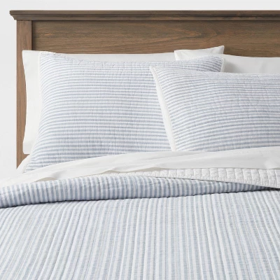 Reversible Cotton Stripe Quilt Sham - Threshold™ Reversible Cotton Stripe Quilt Sham - Threshold™ -WarmWhisper Store GUEST e22aa266 20e7 4d07 b1ec 01525a076dac