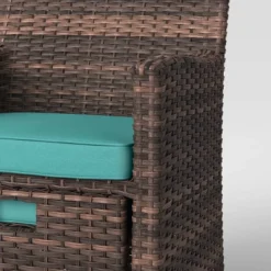 Halsted 5pc Wicker Small Space Patio Furniture Set - Threshold -WarmWhisper Store GUEST e2b412f3 c641 4b15 8e06 88929b6378f8