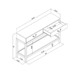 Brandeis Woven Console Table Brown - Threshold™ Designed With Studio McGee -WarmWhisper Store GUEST e2c73473 e890 4869 94da b0c7a6a1426f