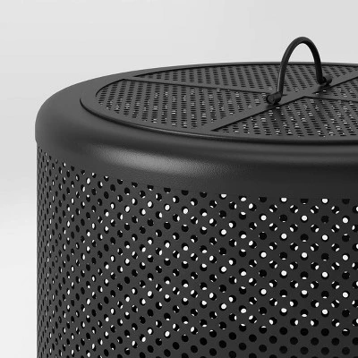 25" Metal Wood Burning Lantern Style Fire Pit - Black - Threshold™ 25" Metal Wood Burning Lantern Style Fire Pit - Black - Threshold™ -WarmWhisper Store GUEST e44359f9 4dd3 4a2a bd8f c799ab9e4694