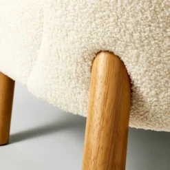 Sculpted Faux Shearling Accent Chair Cream - Threshold™ Designed With Studio McGee 3 Sculpted Faux Shearling Accent Chair Cream - Threshold™ Designed With Studio McGee -WarmWhisper Store GUEST e5a88c9a 027c 4714 8c4e b911ef621a58