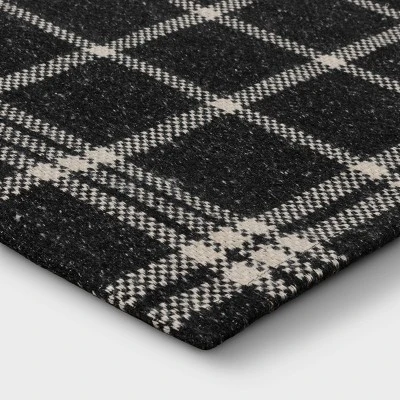 2'x3' Indoor/Outdoor Woven Tapestry Rug Black - Threshold™ 2'x3' Indoor/Outdoor Woven Tapestry Rug Black - Threshold™ -WarmWhisper Store GUEST e6713580 d75c 4d49 95a9 3bd001f62406