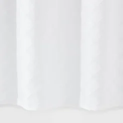 Dyed Clipped Diamond Shower Curtain White - Threshold™ -WarmWhisper Store GUEST e9083fa3 4dae 4049 a274 c3e218597b3c