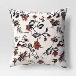 Halloween Botanical Woven Cotton Square Halloween Throw Pillow - Threshold™ -WarmWhisper Store GUEST ea7cfb96 8a51 4697 b2e3 7383a400fe4a