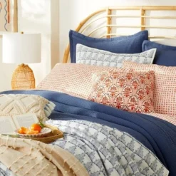 Washed Waffle Weave Comforter & Pillow Sham Set - Threshold™ -WarmWhisper Store GUEST eb91e70f 636f 40cd 9037 6dcb0e52f972 1