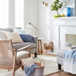 Lanham Marble Top Side Table Brown - Threshold™ -WarmWhisper Store GUEST ec92174d 7f31 4f27 8aef 6f58c8539f49