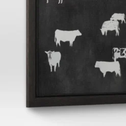 (Set Of 2) 12" X 12" Cow Collection II Framed Wall Canvases - Threshold™ -WarmWhisper Store GUEST ed6cea91 4424 4805 8aee 4c4271b75676