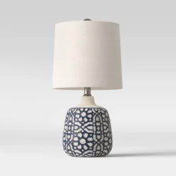 Assembled Ceramic Table Lamp Blue - Threshold™ -WarmWhisper Store GUEST eebdc7b4 b4c2 498c 8aa2 5c9883583dfe