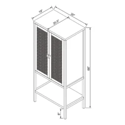 66" East Bluff Woven Cabinet Black - Threshold™ Designed With Studio McGee -WarmWhisper Store GUEST f0f96919 4336 4aac bf37 3083b43583f1