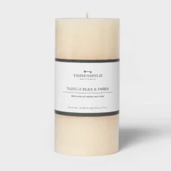 Pillar Vanilla Bean And Amber Candle - Threshold™ -WarmWhisper Store GUEST f0fb149d a7fe 4d80 a1f4 26fca408bd81