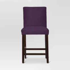 25" Velvet Parsons Counter Height Barstool Wood - Threshold™ -WarmWhisper Store GUEST f1980123 daa4 41ed 8e94 0c1b9ccd5da5