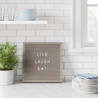 14"x 14" Wood Letterboard Gray - Threshold™ 14"x 14" Wood Letterboard Gray - Threshold™ -WarmWhisper Store GUEST f1ec30f6 fb80 4a71 9d8e 71ed8a801b89
