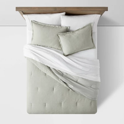 Cotton Linen Chambray Comforter & Sham Set - Threshold™ Cotton Linen Chambray Comforter & Sham Set - Threshold™ -WarmWhisper Store GUEST f2927864 acf8 45a3 a9e2 2993557daccb