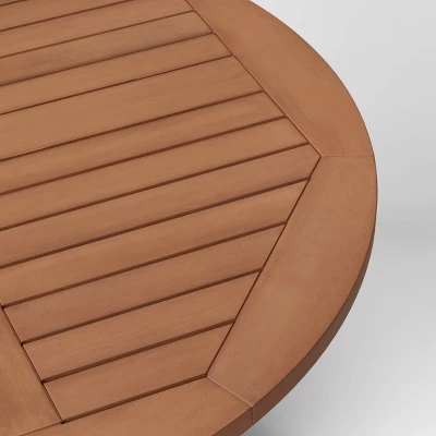 Morie Wood 4 Person Round Patio Dining Table - Threshold™ Morie Wood 4 Person Round Patio Dining Table - Threshold™ -WarmWhisper Store GUEST f3edb367 3d5f 4423 9b4c 6b823dcf6e8c