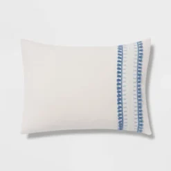 12pc Embroidered Fringe Stripe With Tassels Comforter & Sheet Bedding Set - Threshold™ -WarmWhisper Store GUEST f444f6d2 0d0a 4207 b98a 71b4b6861496