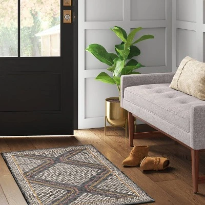 2'3"x3'9" Washable Tapestry Accent Rug Gray - Threshold™ 2'3"x3'9" Washable Tapestry Accent Rug Gray - Threshold™ -WarmWhisper Store GUEST f4fd3de4 dd38 4dcc 9b16 d925428b5a0c