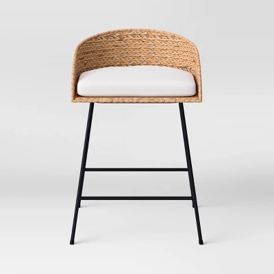 Landis Woven Backed Counter Height Barstool with Cushion - Threshold™ Landis Woven Backed Counter Height Barstool With Cushion - Threshold™ -WarmWhisper Store GUEST f56bfafa b122 43c3 a6d4 76ac4f15e11f