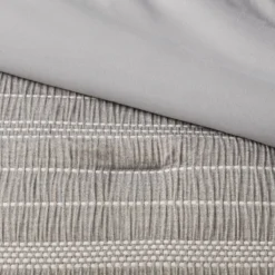 12pc Chambray Matelasse Stripe Comforter & Sheet Bedding Set Gray - Threshold™ 2 12pc Chambray Matelasse Stripe Comforter & Sheet Bedding Set Gray - Threshold™ -WarmWhisper Store GUEST f59e7d48 b0ee 4ce0 8269 0dd68763ac49