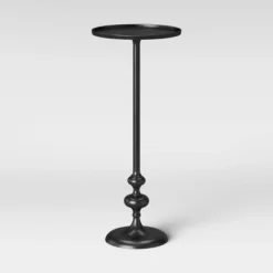 Londonberry Turned Metal Accent Table Black - Threshold™ -WarmWhisper Store GUEST f6fb4cf2 6e25 4ecd 9288 beaa0df56319