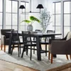 72" Linden Rectangular Wood Dining Table Black - Threshold™ Designed With Studio McGee