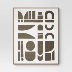 (Set Of 2) 24" X 30" Morphology Framed Wall Canvases Gold - Threshold™ -WarmWhisper Store GUEST f8d4bdc4 5363 4af4 af00 87f0c9745826