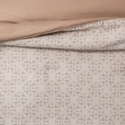 5pc Printed Geo Comforter Set Assorted Beiges - Threshold™ -WarmWhisper Store GUEST f9dfac92 e15a 415a 99e4 327391e798a5