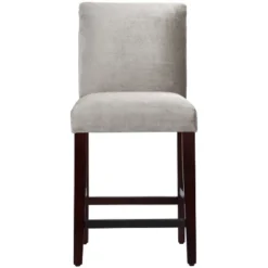 25" Velvet Parsons Counter Height Barstool Wood - Threshold™ -WarmWhisper Store GUEST f9dfe6cc 73c9 46f6 9146 046c7990b68e