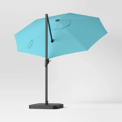 11'x11' Offset Patio Umbrella Turquoise - Black Pole - Threshold™ 11'x11' Offset Patio Umbrella Turquoise - Black Pole - Threshold™ -WarmWhisper Store GUEST fac03302 3406 4e55 9ea2 8e74f06b06a9