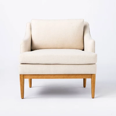 Howell Upholstered Accent Chair with Wood Base - Threshold™ designed with Studio McGee Howell Upholstered Accent Chair With Wood Base - Threshold™ Designed With Studio McGee -WarmWhisper Store GUEST facfb0ad 3a9f 4eed ac07 4d87208eea0b