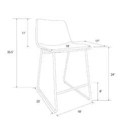 Bowden Faux Leather Counter Height Barstool - Threshold™ -WarmWhisper Store GUEST fc17995b 497f 4a5a 958c c9c8bb9e68cc