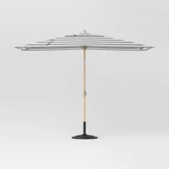 10'x6' Rectangular Market Patio Umbrella - Light Wood Pole - Threshold™ -WarmWhisper Store GUEST fc3a8c11 a12b 492e 9086 a37bf385b2dc